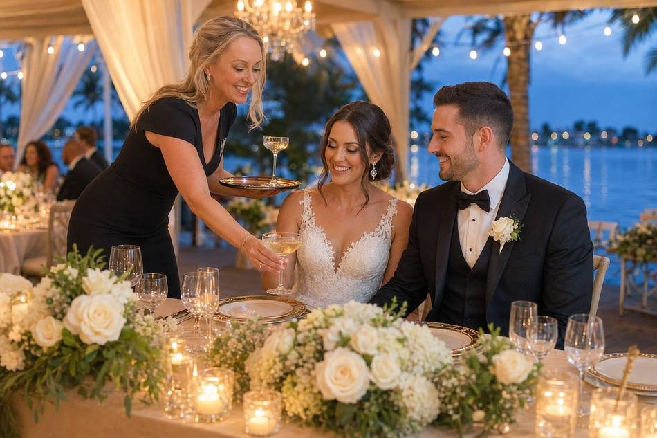 ISLE Bartend wedding cocktail service and personalized coconuts